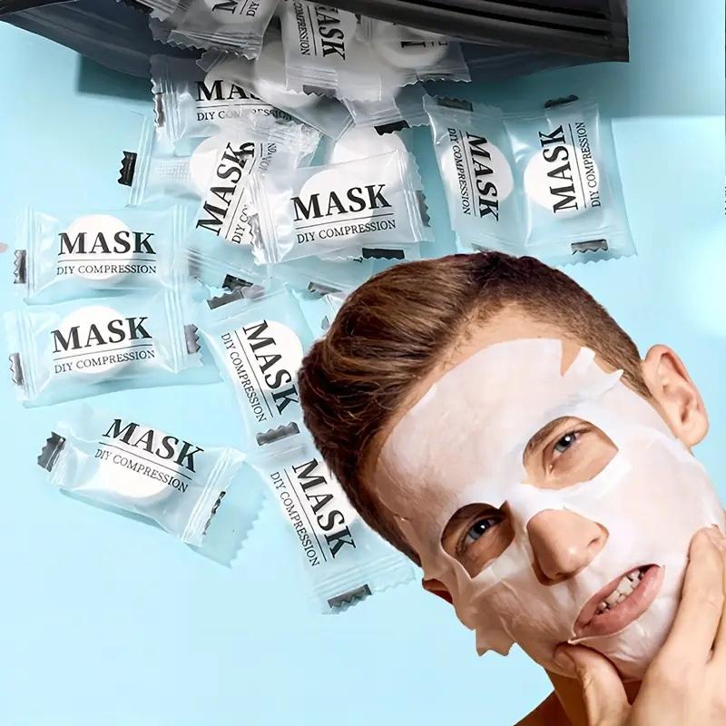 Face Mask Skincare - **100 stuks wegwerp gecomprimeerd gezichtsmasker, draagbaar