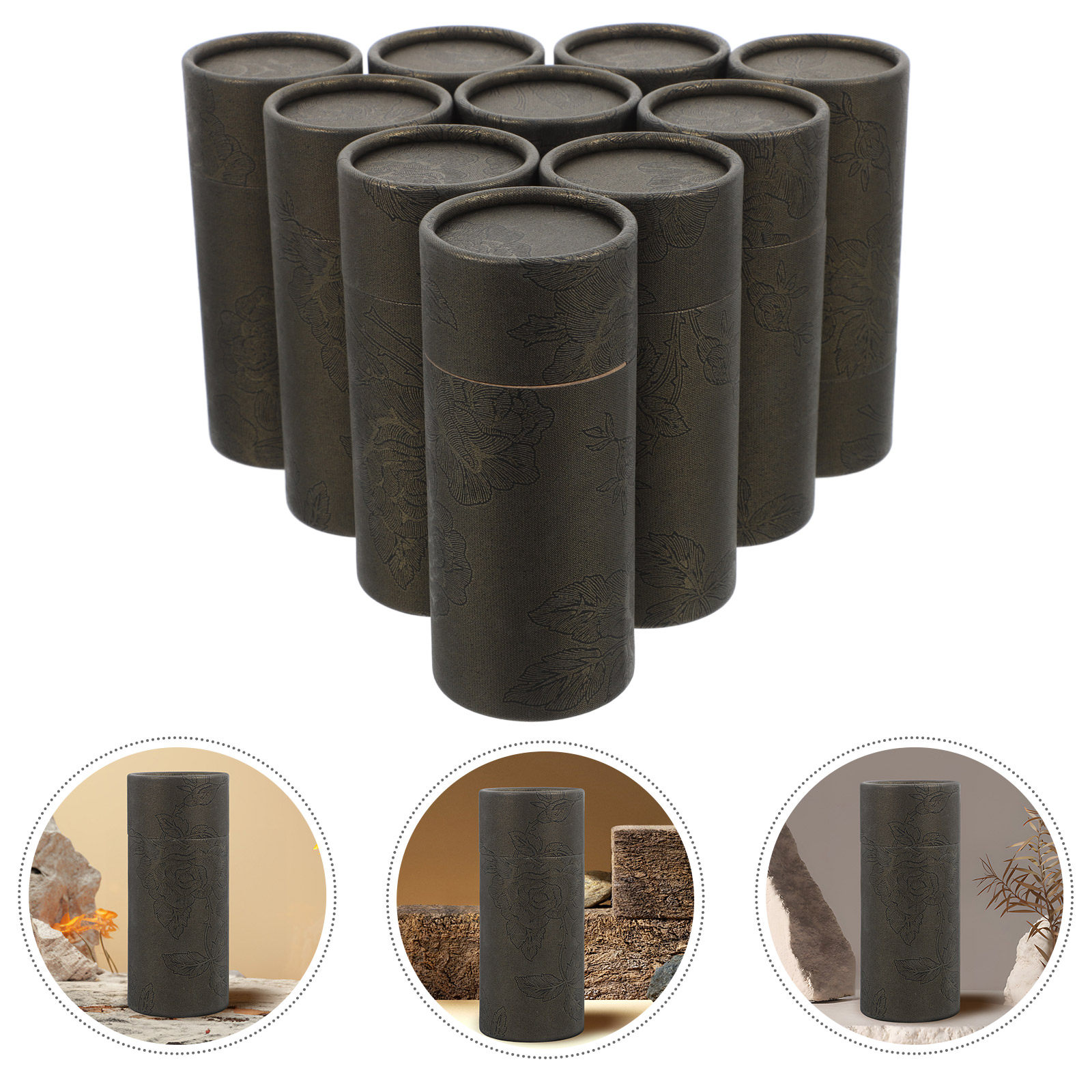 Lip Balm - 10 stuks essentiële olieflesjes, papieren buisverpakking,