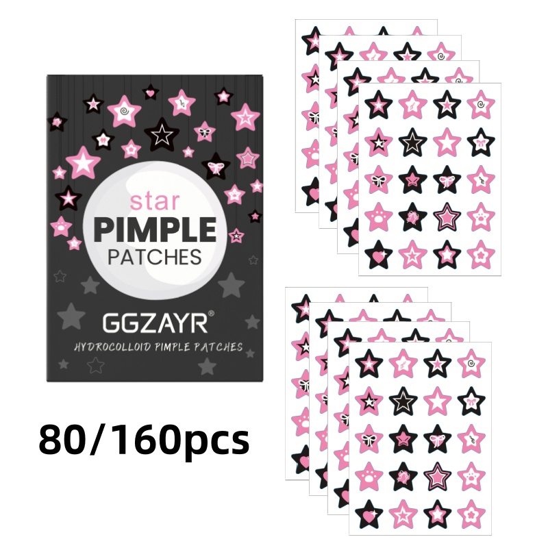 Face Moisturizer - 80/160 stuks Star Acne Patch Set