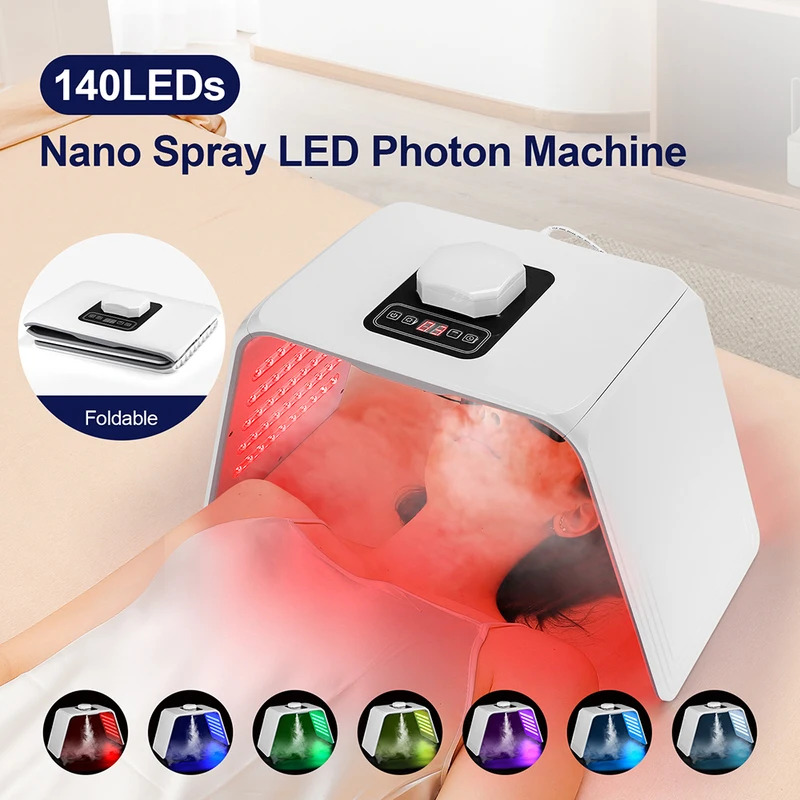 Face Mask Skincare - 7-kleuren LED Foton Schoonheidsmasker Huid Hydraterende