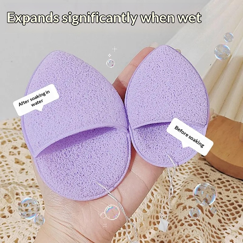 Cleanser Face - Handschoentype Gezichtsspons Zachte waterdruppel Gezichtsreinigingsspons Maskerverwijderaar