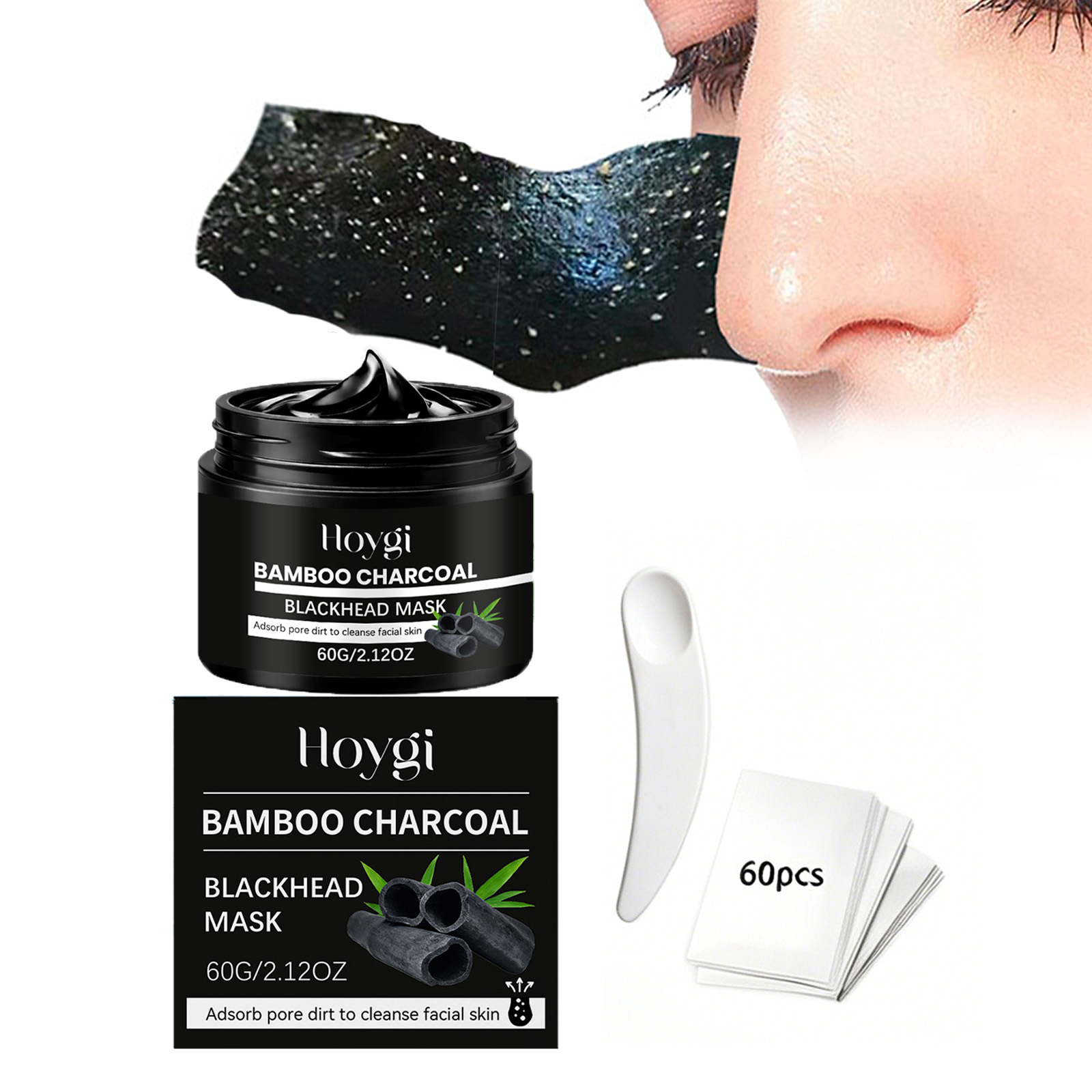 Skincare China - Bamboe houtskool mee-eters masker peel-off poriënreinigend