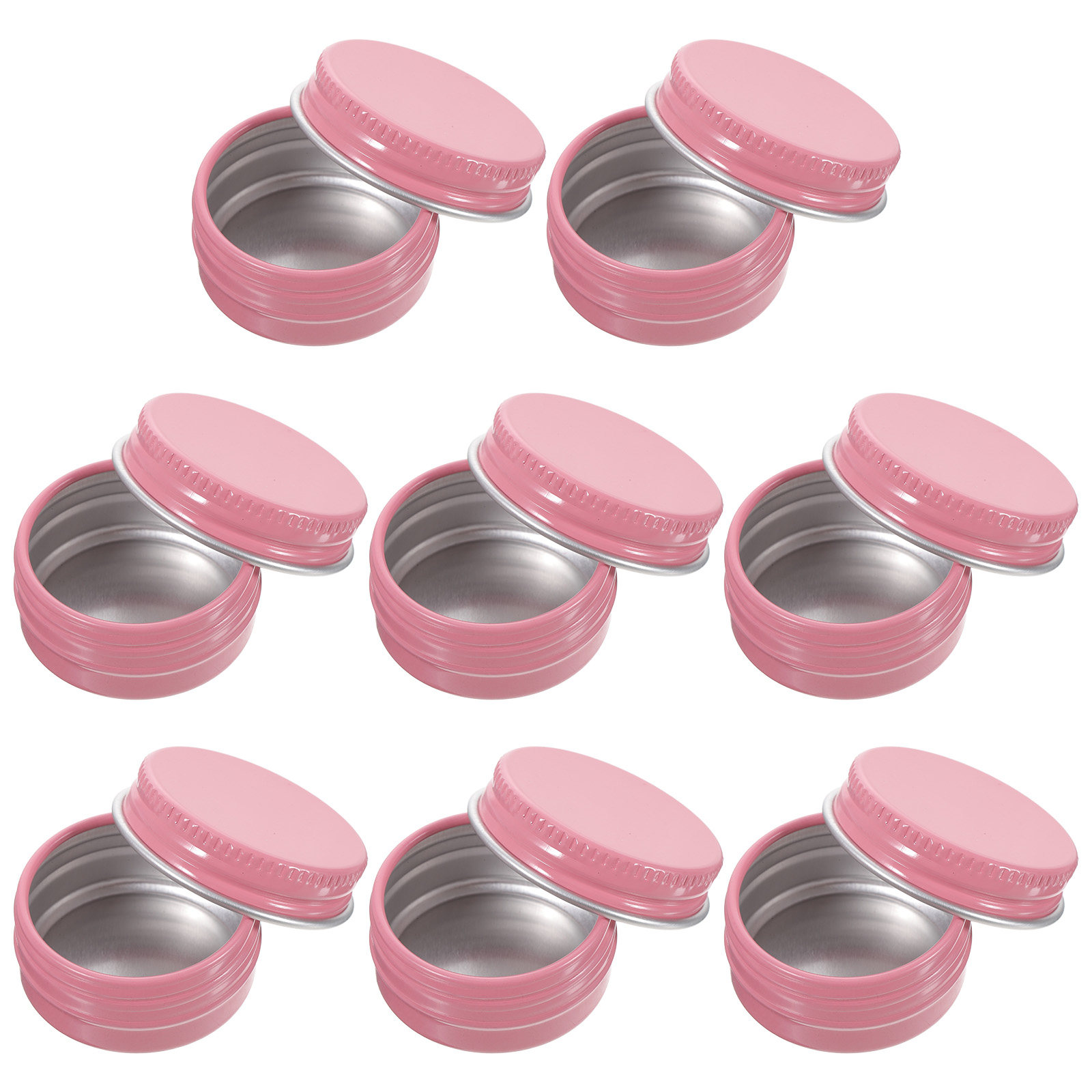 8 stuks ronde aluminium potjes - Lip Balm recensie en prijs