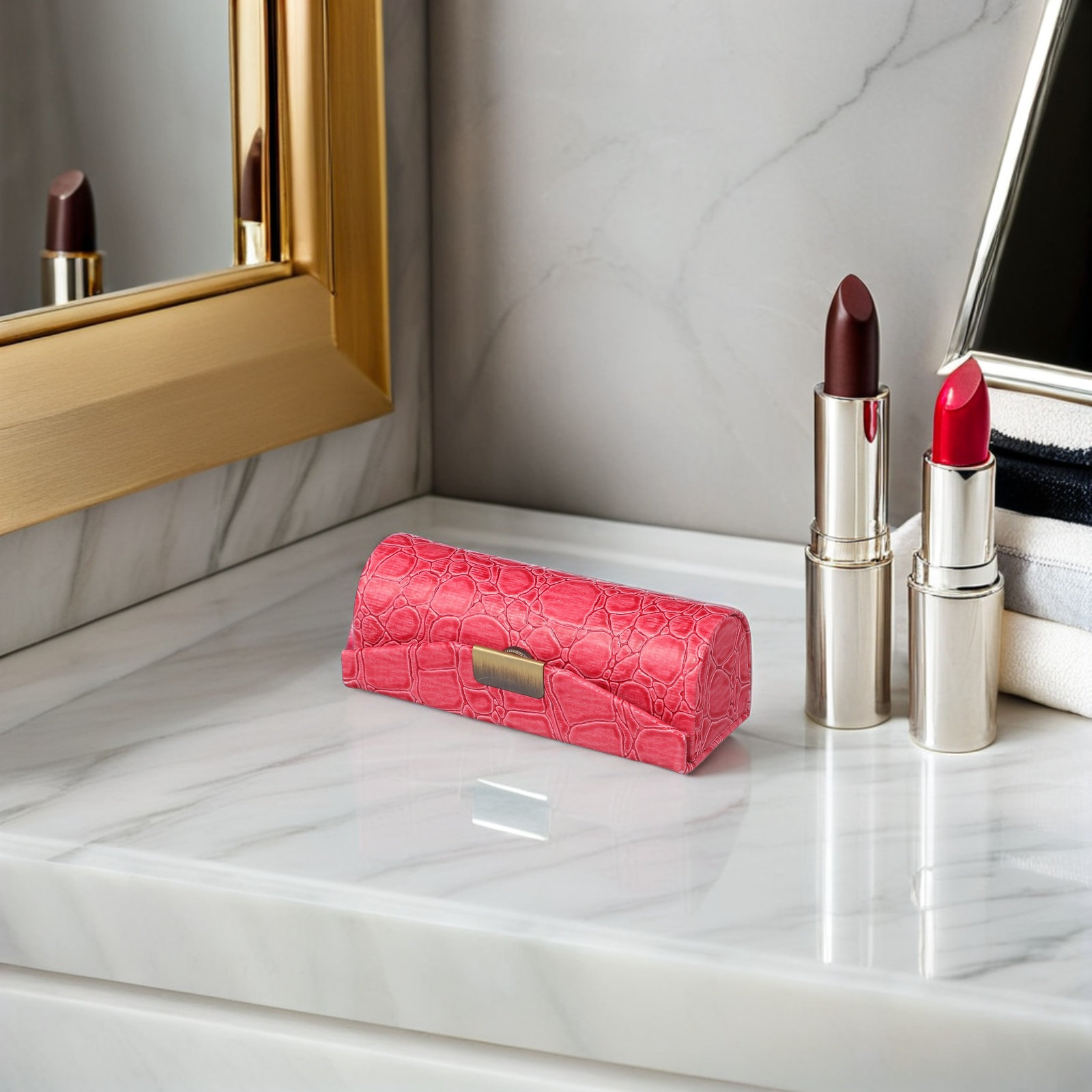 Lipstick Etui PU Materiaal Dec - Lip Balm recensie en prijs