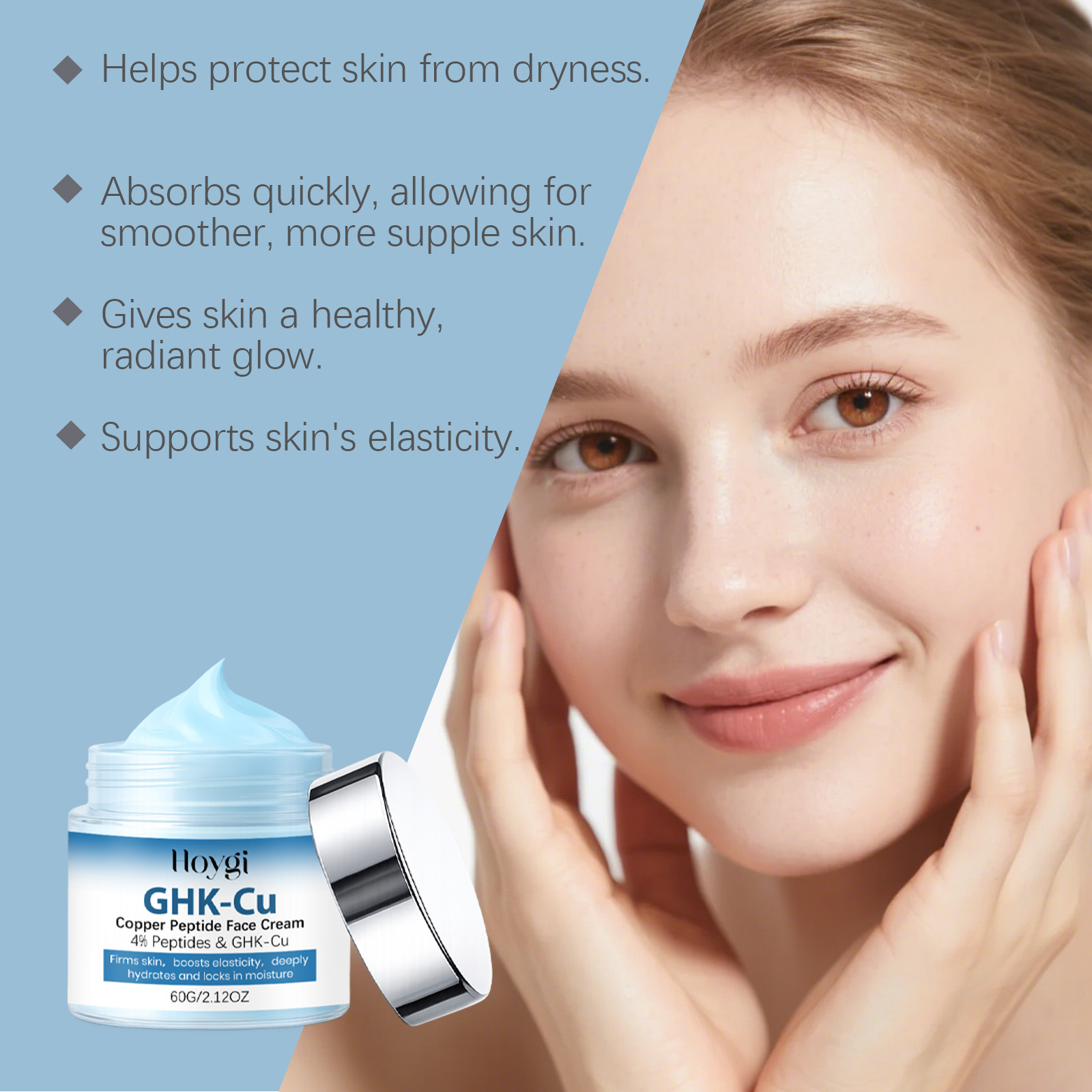 GHK-Cu Koperpeptide Huidverzor - Skincare Glowing recensie en prijs