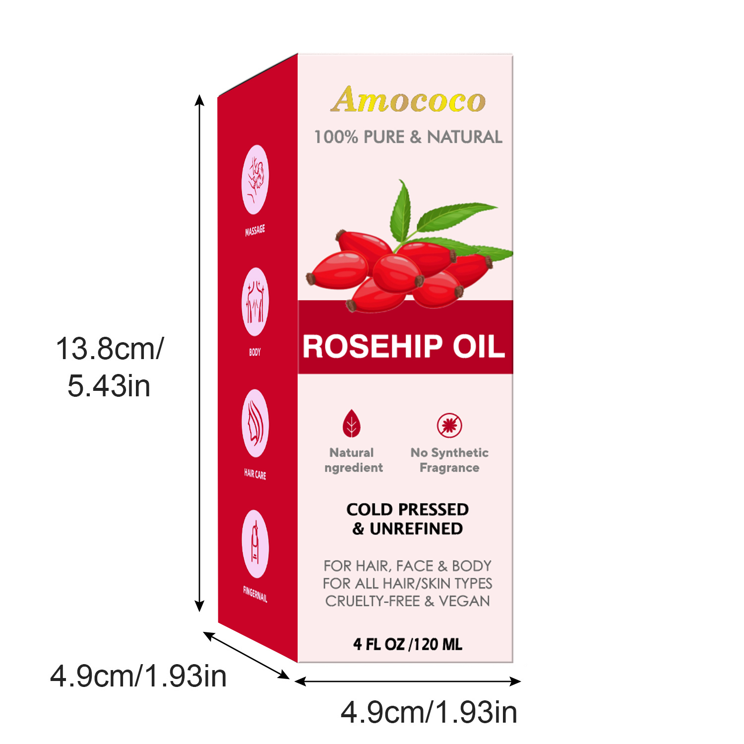 Amococo 2 stuks Jojoba-olie en - Face Oil Rosehip recensie en prijs