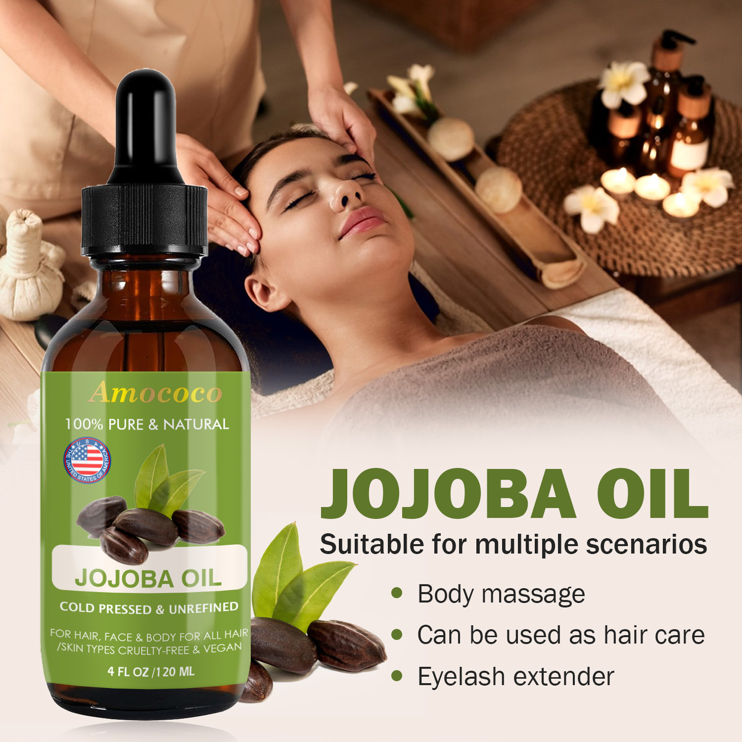 Amococo 2 stuks Jojoba-olie en - Face Oil Rosehip recensie en prijs