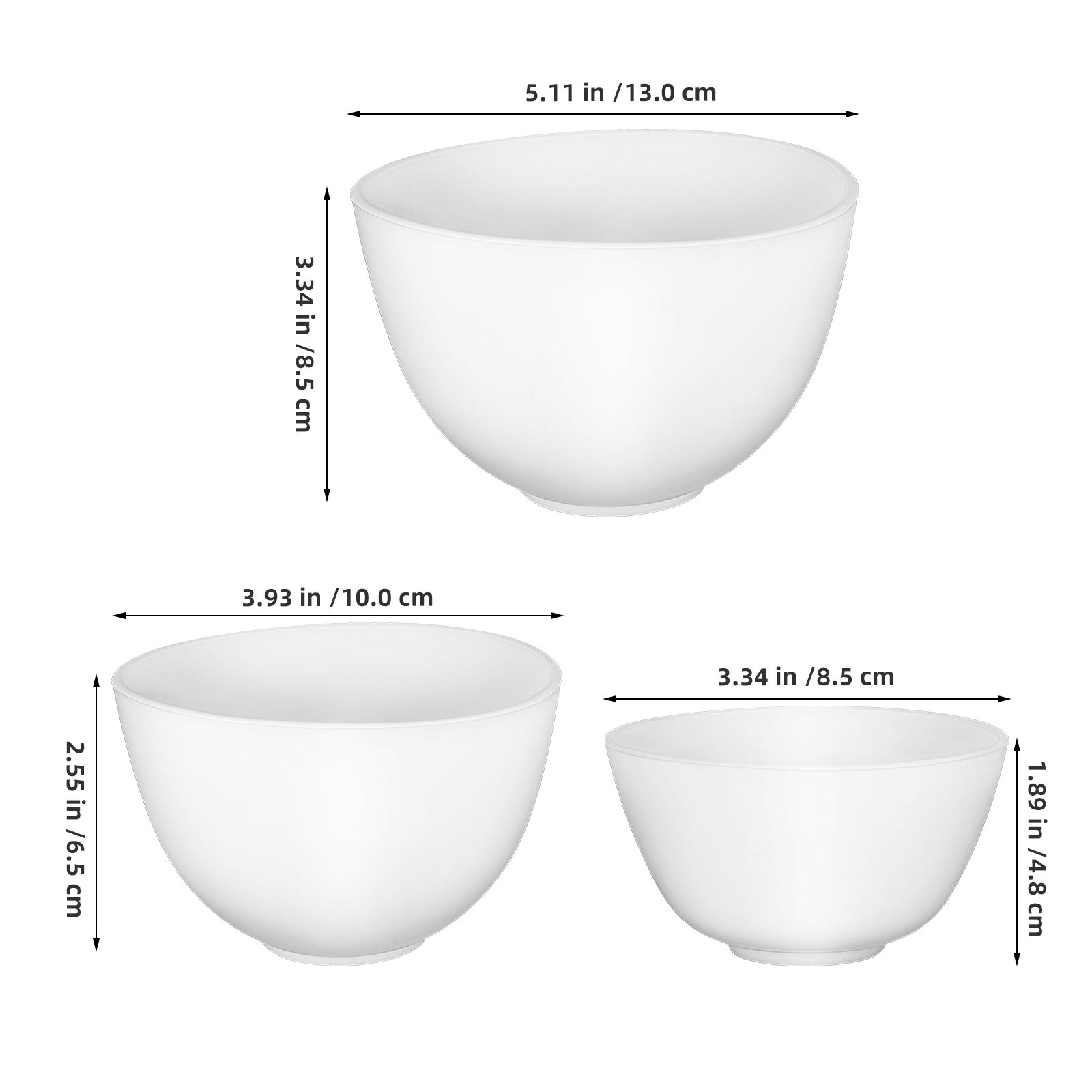 3 stuks siliconen kommetjes vo - Body Lotion recensie en prijs