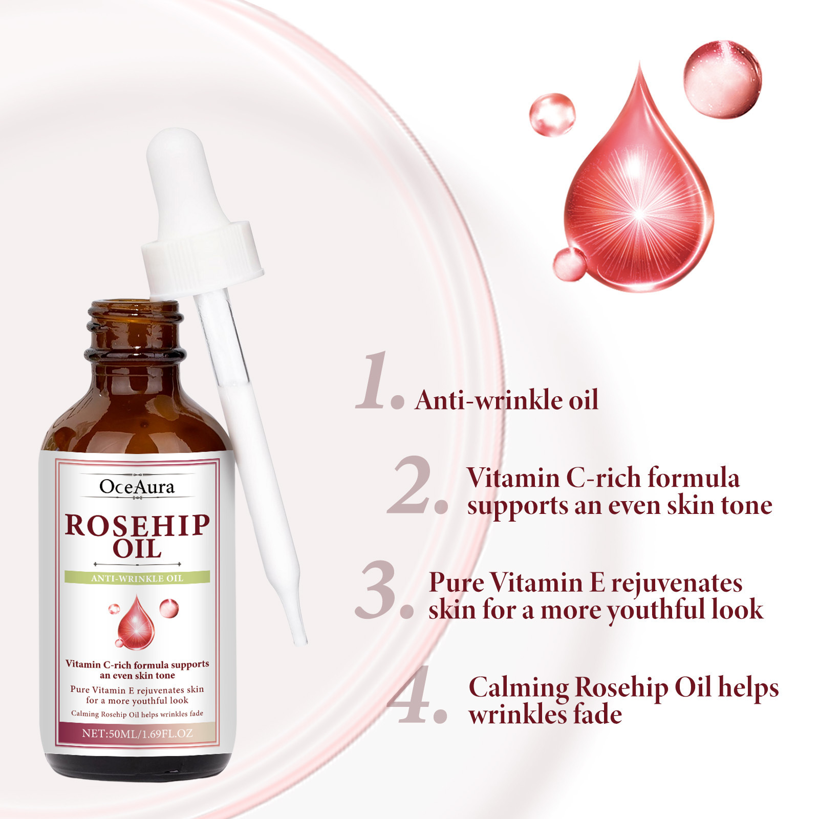 Rozenbottelolie Gezichtsessent - Face Oil Rosehip recensie en prijs